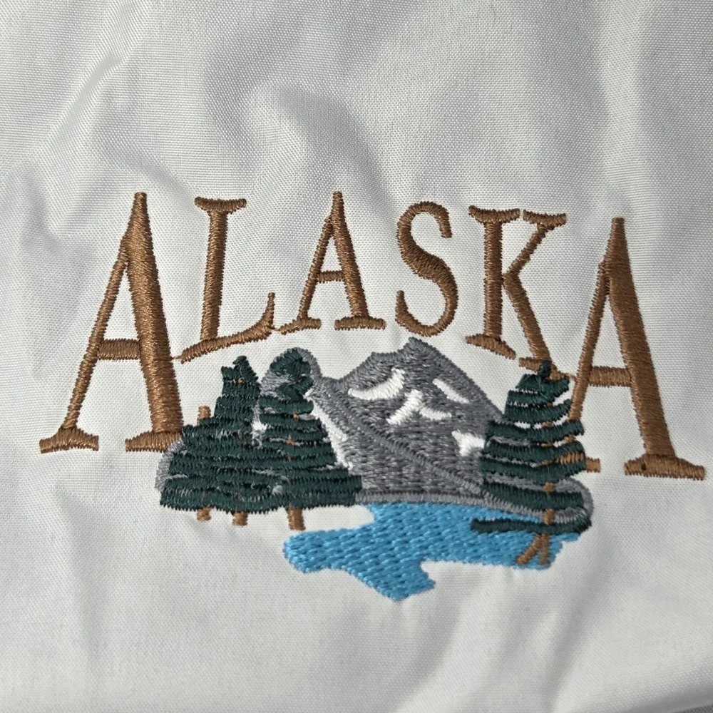 NEW Santco Alaska Jacket Mens 2XL White Hooded Windbreaker Water Resistant NWT‎